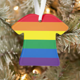 Pride rainbow rayures gay Lgbtq Noël