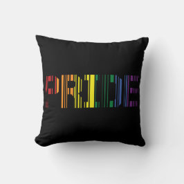 Pride Rainbow Scan Typografie Kussen