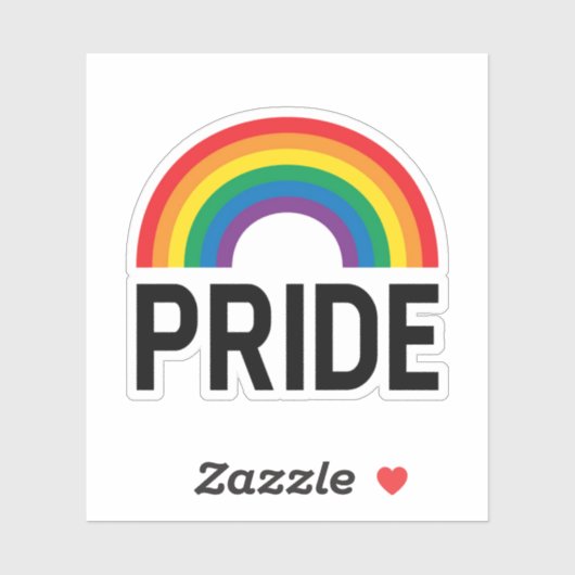 Pride Rainbow Sticker (Vel)