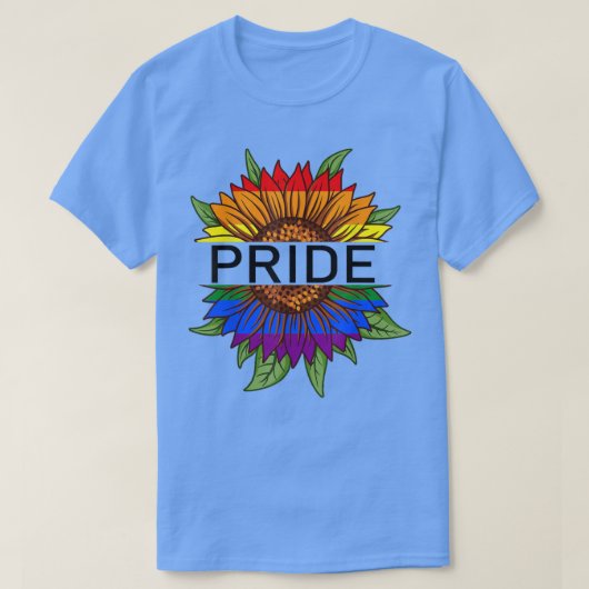 Pride Rainbow Sunflower Flag Pride LGBT Pride Mont T-shirt (Design voorkant)