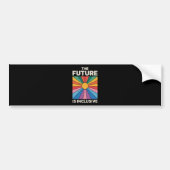 Pride Rainbow The Future is een wereldwijde LGBTQ- Bumpersticker (Voorkant)