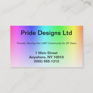 Pride Rainbow-Visitekaartje Visitekaartje