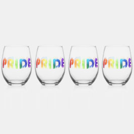 Pride Rainbow Wijnglas Zonder Voet