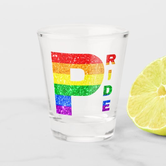 "PRIDE" REGENBOOG #3 SHOT GLAS (Voorkant)