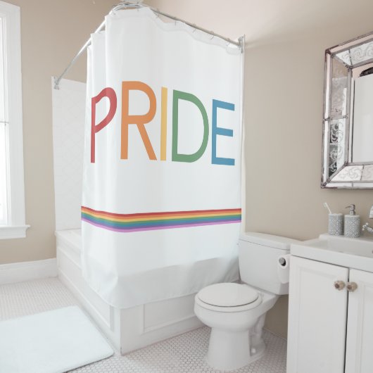 PRIDE Regenboog Douchegordijn (In situ)