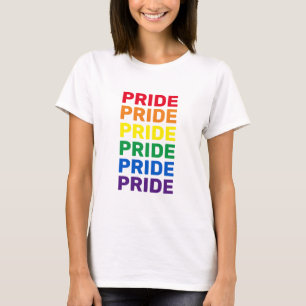 Pride regenboog lgbt homo vlag typografie modern c t-shirt
