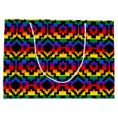 Pride Regenboog LGBTQ Geometrisch Groot Cadeauzakje (Achterkant)