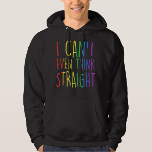 Pride Regenboog LHBTQ Awareness Ik kan niet eens d Hoodie