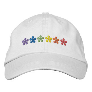 Pride regenboogbloemen geborduurde pet