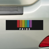 Pride regenboogcode LGBTQIA+ Bumpersticker (Op auto)