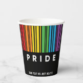 Pride regenboogcode LGBTQIA+ Papieren Bekers (Voorkant)