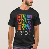 Pride regenboogcode LGBTQIA+ T-Shirt (Voorkant)