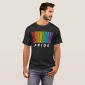 Pride regenboogcode LGBTQIA+ T-Shirt (Voorkant volledig)