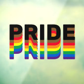 Pride regenboogdiversiteit, inclusiviteit, lgbtq a raamsticker (Vel 3)