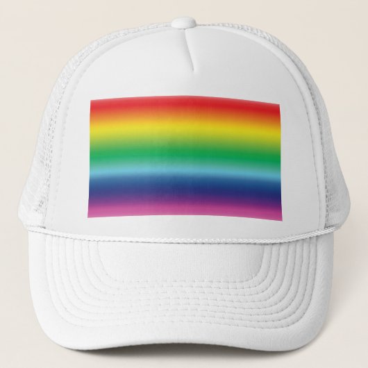 Pride regenboogkleuren lgbtq lgbt homovlag patroon trucker pet (Voorkant)