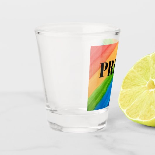 Pride regenboogscheerglas shot glas (Links)