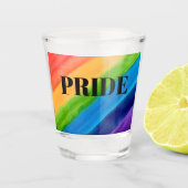 Pride regenboogscheerglas shot glas (Voorkant)
