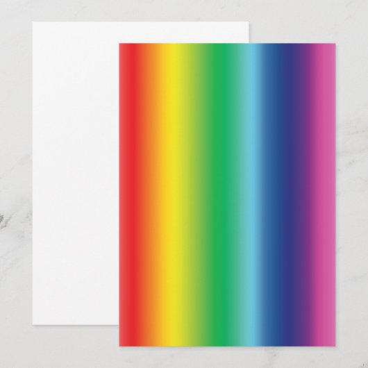 Pride regenboogvlag kleuren gradiënt modern kaart (Voorkant / Achterkant)