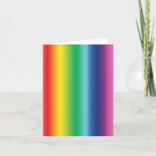 Pride regenboogvlag kleuren gradiënt modern notitiekaartje