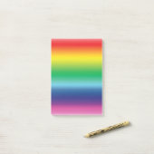 Pride regenboogvlag kleuren gradiënt modern post-it® notes (Op bureau)