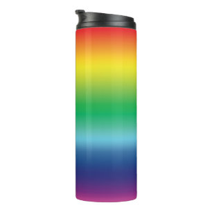 Pride regenboogvlag kleuren lgbtq lgbt patroon thermosbeker