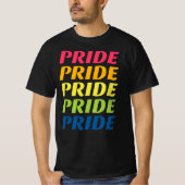 PRIDE Repeat Typografie T-shirt (Voorkant)