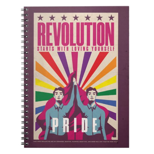 Pride Revolutie Spiral Notitieboek (Voorkant)