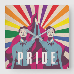 Pride Revolution Square Wall klok