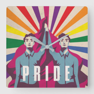 Pride Revolution Square Wall klok