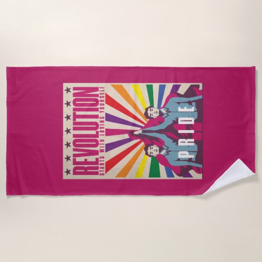 Pride Revolution strandlaken (Voorkant)