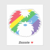 Pride Sammy Dog Vinyl Sticker (Vel)