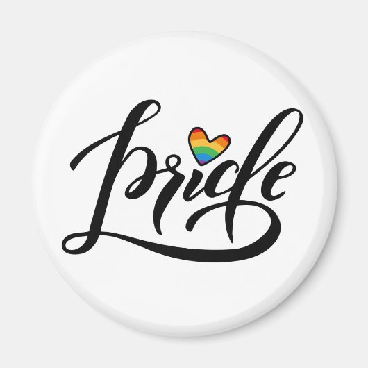Pride Script Heart Magneet (Voorkant)