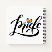 Pride Script Heart Notitieboek (Achterkant)
