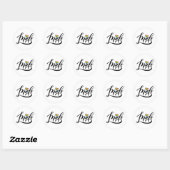 Pride Script Heart Ronde Sticker (Vel)