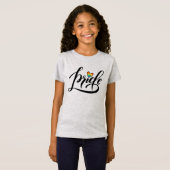 Pride Script Heart T-shirt (Voorkant volledig)