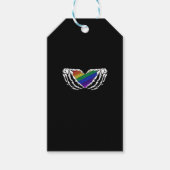 Pride - Skeleton Hands Holding Heart Classic Cadeaulabel (Voorkant)