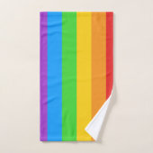 Pride Splash : Drapeau Arc-en-ciel (Serviette à main)