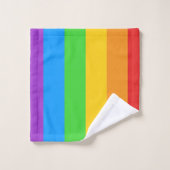 Pride Splash : Drapeau Arc-en-ciel (Gant de toilette)
