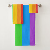Pride Splash: Regenboogvlag Bad Handdoek (Insitu)