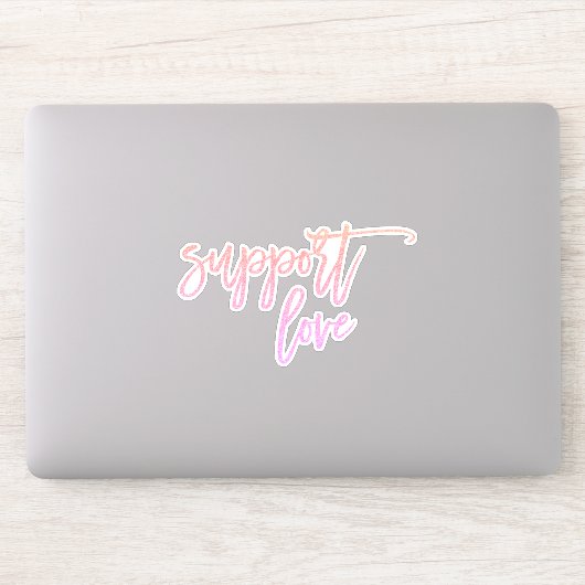 Pride Statement Support Love Pink Glitter-laptop Sticker (Computer)