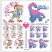 Pride Sticker Assortiment met Dinosaurussen! (Vel)