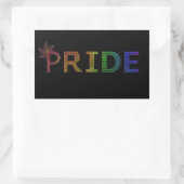 Pride Sticker - Regenboog Tekst (Tas)