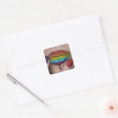 Pride Stickers - Regenboog Lippenstift Lesbisch (Envelop)
