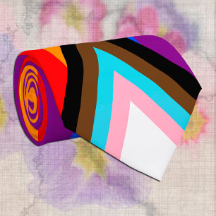 Pride Stropdas en Voortgangs regenboog vlag / LGBT