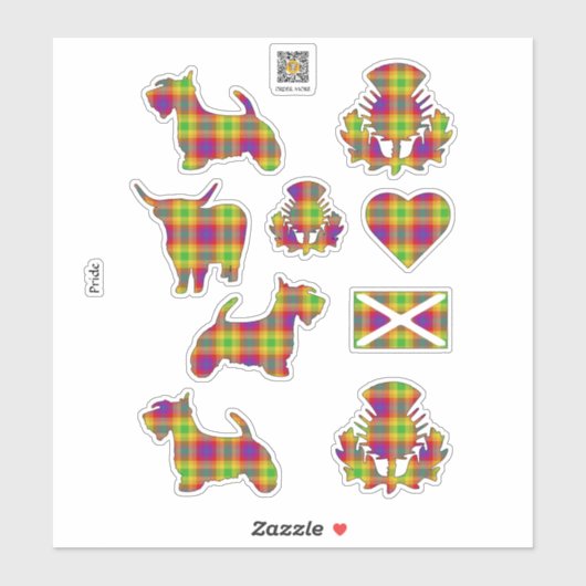 Pride Tartan Sticker (Vel)