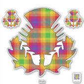 Pride Thistle Sticker (Voorkant)