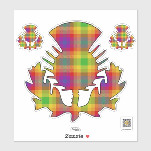 Pride Thistle Sticker (Vel)