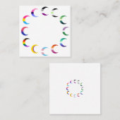 Pride Time Crescent Moon Design Contactkaartje (Voorkant / Achterkant)