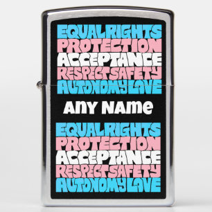 PRIDE Trans rechten vlag LGBT citaat gift typograf