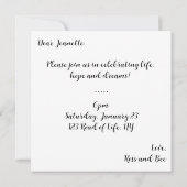 Pride Tree of Life Party Kaart (Achterkant)